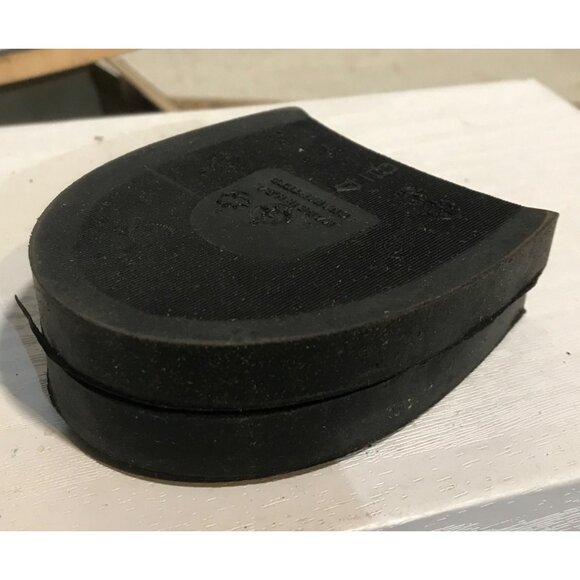 Vintage Hood Arrow Rubber Heels Size 10-11 Black New Old Stock - Picture 8 of 8